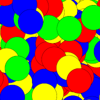 picture with 500 random filled circles