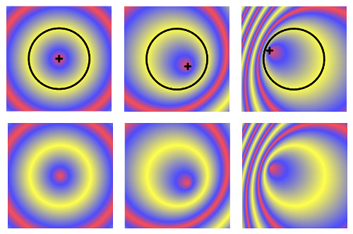 radial gradients with several different focus points